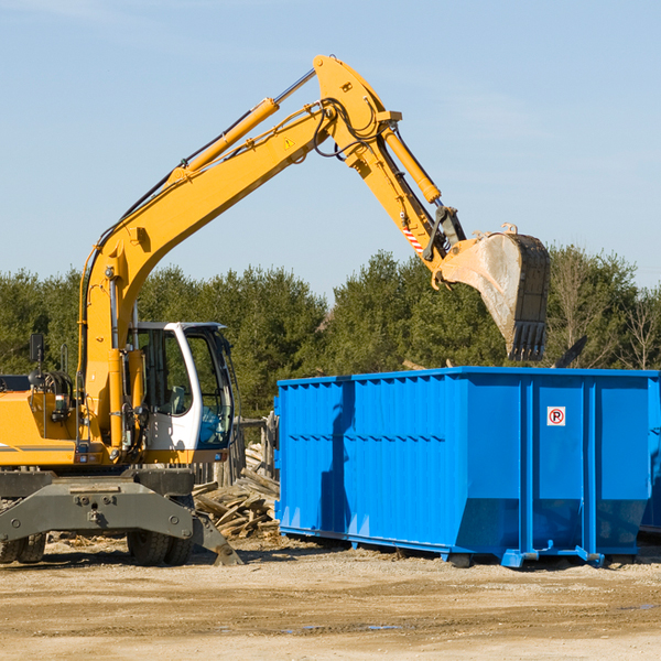 are there any restrictions on where a residential dumpster can be placed in Halfway House PA